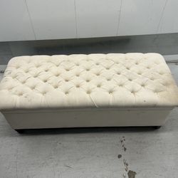 Free White Ottoman 