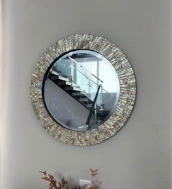 Beautiful mirror, mermaid light gold colors