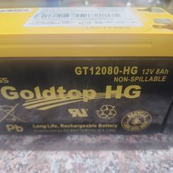 Gold Top 12v 8ah Batterys
