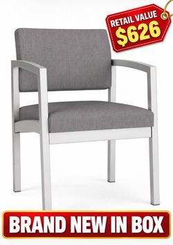 Brand-New Lesro Lenox Steel Guest Chairs – 3 Available