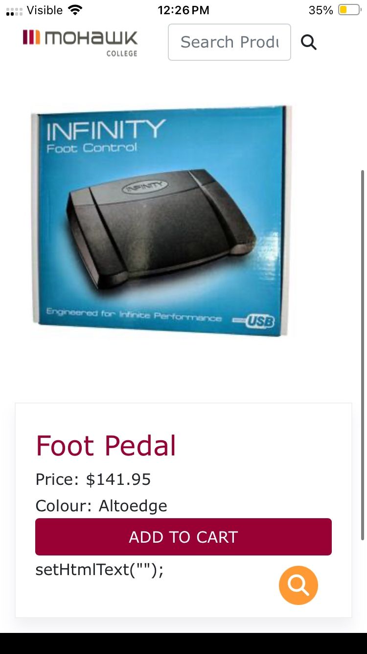 Executive Communication Systems Infinity 3 USB Foot Pedal Control with Computer Plug In, one unit