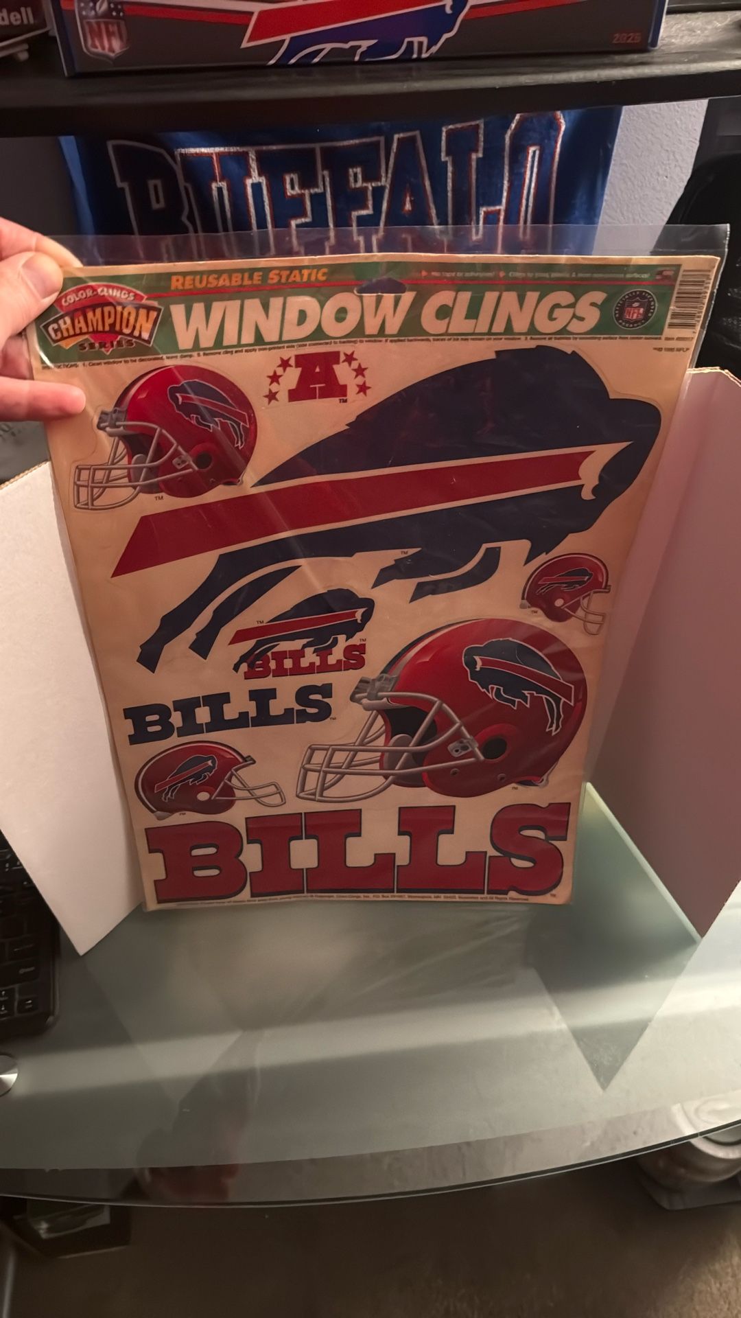 Old Buffalo Bills Window Clings 1995