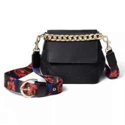 RACHEL COMEY x TARGET - Floral Print Magnetic Closure Dome Flap Crossbody Bag