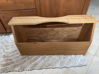 Wood Toolbox Caddy Handmade