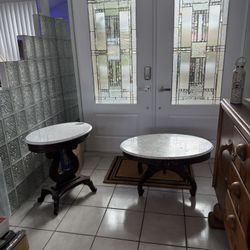 Beautiful Italian Marble Side Tables