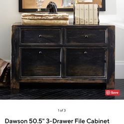 Pottery Barn Dawson File Cabinet Chest