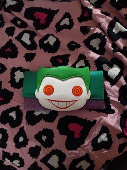 Joker Character Foldover Wallet Clutch