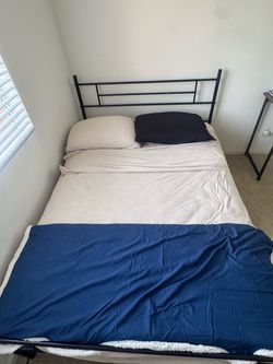 Full Bed Frame + Mattress! (Zinus Mia 14 Metal Platform Bed Frame)