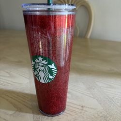 Starbucks  glitter snowglobe tumbler