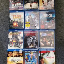 UN-OPENED BLUE RAY MOVIES