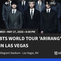 BTS ONE TICKET LAS VEGAS