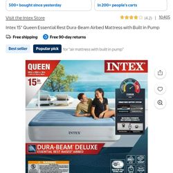 BRAND NEW QUEEN AIR MATTRESS WITH BUILT IN PUMP 
