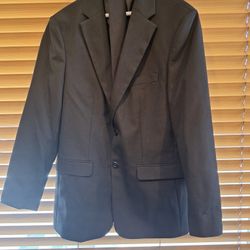 Black Button Up Dress Jacket Uniform Restaurant Security