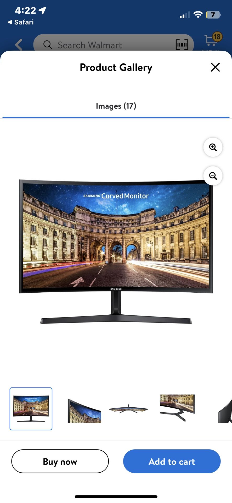 Samsung curved Monitors