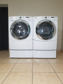 Whirlpool washer and electric dryer free deliver And Installation 6 Month Warranty