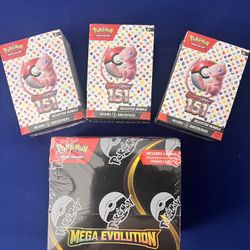 Mega Evolution Enhanced Booster Box And 151 Bundles!