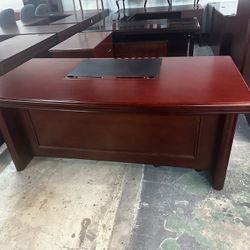 OFFICE/HOME DESK EXECUTIVE DESK WITH FILE CABINET 2 DRAWERS CABINET FILE 