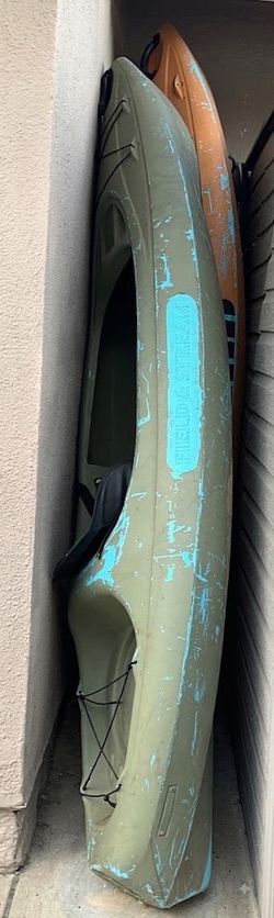🚣‍♀️🚣‍♂️ 2 Field & Stream Kayaks: $200 for Both Kayaks. Buy Now Before They Are Sold!