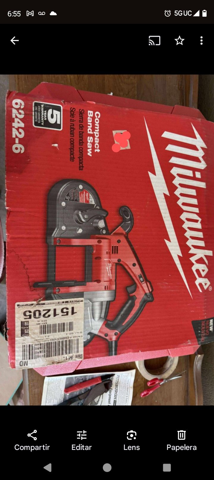 Band Saw And Saw Saw$$ 190 Cash