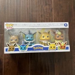 Funko Pop! Pokemon - Ultimate 4-Pack Eevee, Vaporeon, Jolteon, Flareon