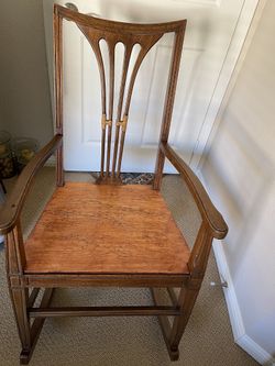 1900 Teakwood Antique Rocking Chair