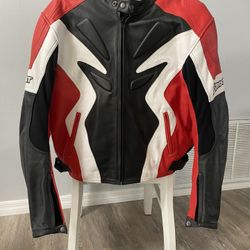 Joe Rocket Leather Motorcycle Jacket 