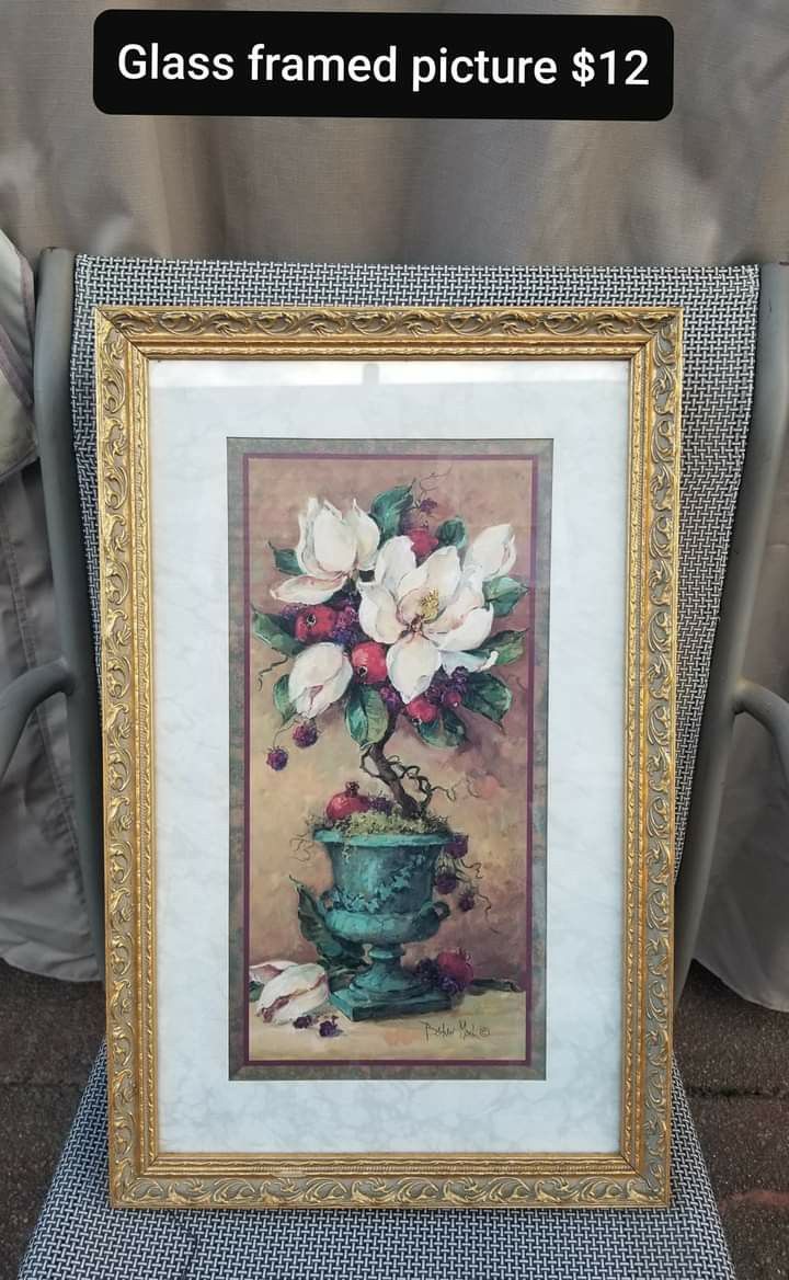 Glass framed Picture