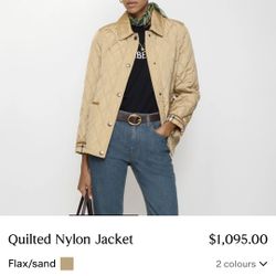 BURBERRY Womens Quilted Nylon Jacket 