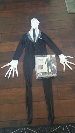 Slender-man party suit