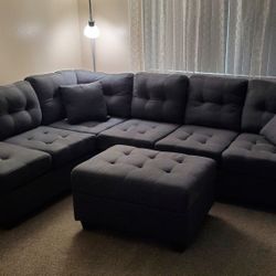 Dark Blue Sectional