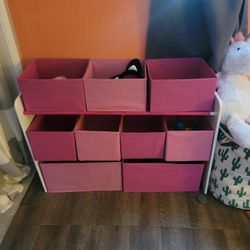 New/barely Used Pink Cube Storage