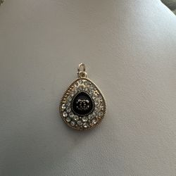 EUC Chanel Rhinestone & Enamel Zipper Pull Charm 
