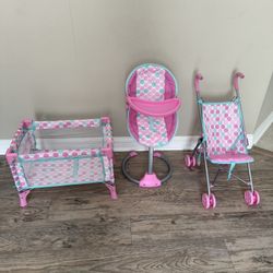 Baby doll play set 