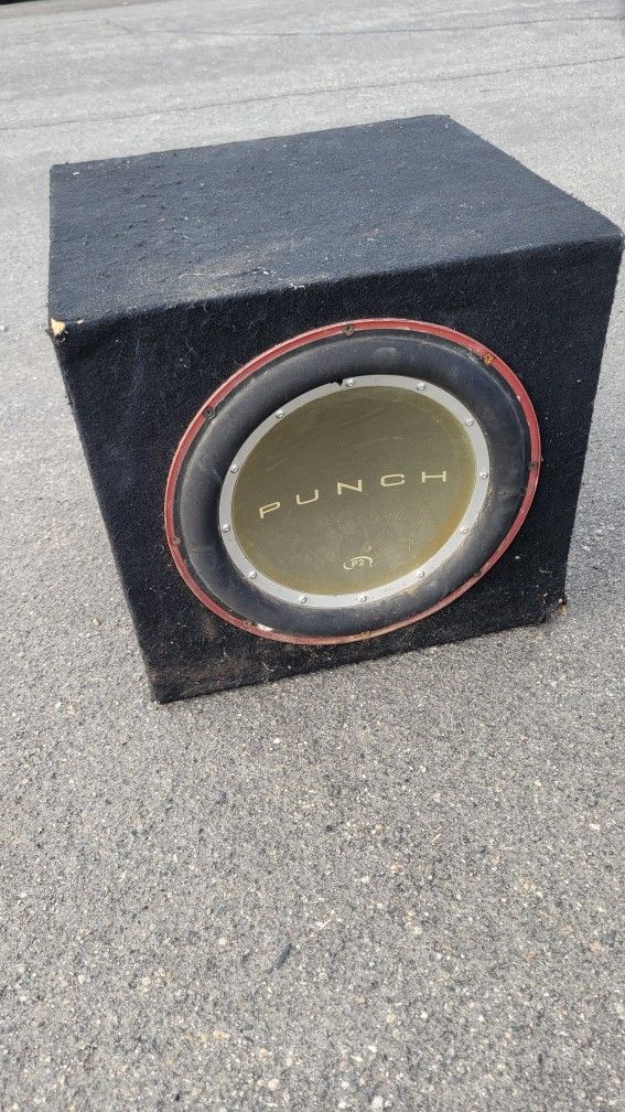 12" Punch Subwoofer With Box