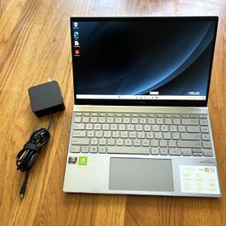 14 inches ASUS ZenBook Q408UG Laptop Win11 Pro AMD Ryzen 5 5500U 6-Cores @2.1Ghz SSD 256Gb RAM 8Gb Nvidia 8Gb NVidia Microsoft Office 2021 