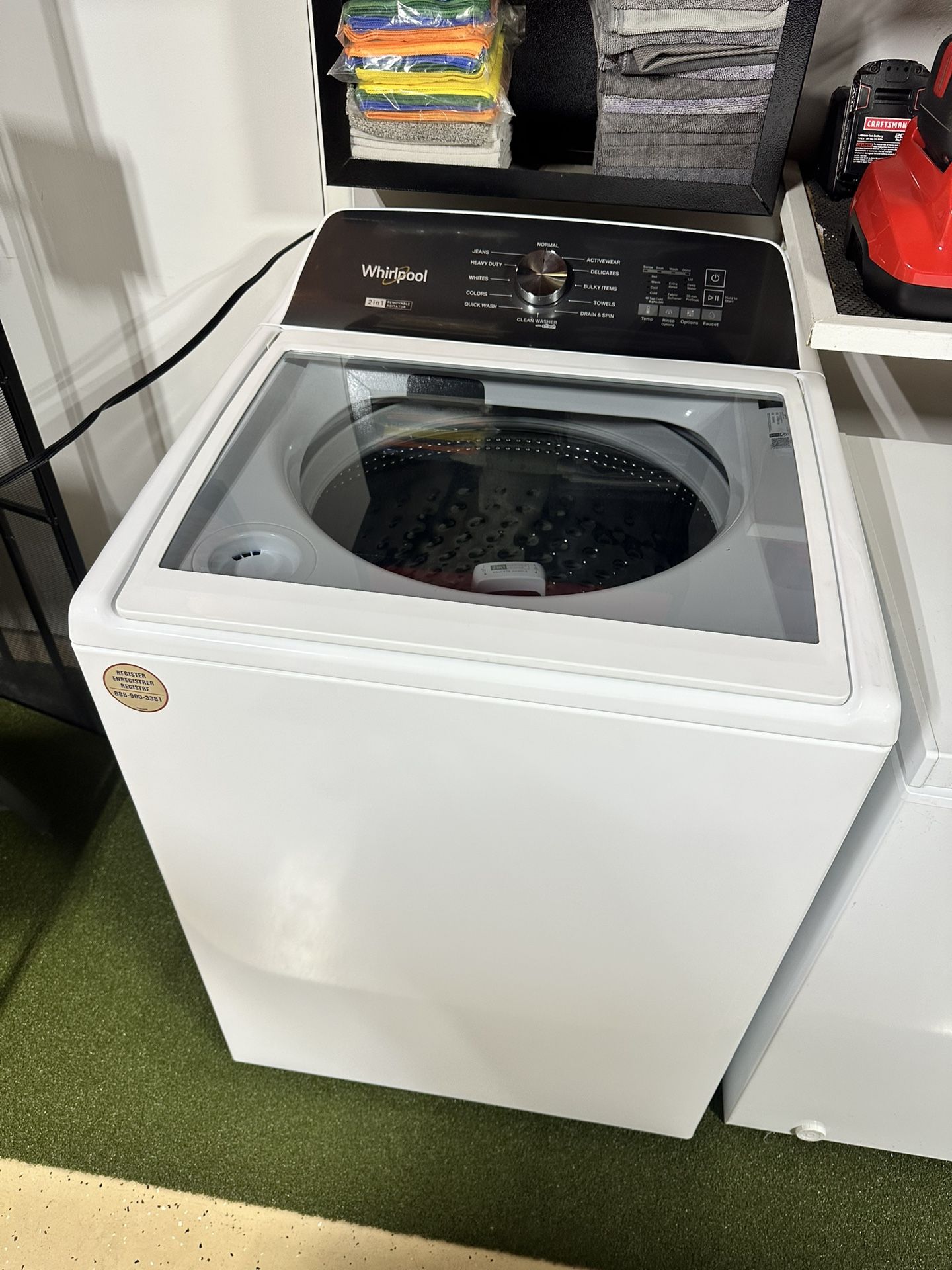 Whirlpool 4.7-4.8 cu ft top load washing machine