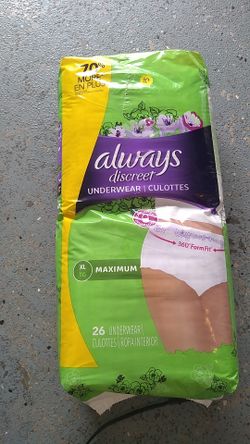 XL always discreet briefs 2 packs