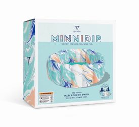 Minnidip Watercolor Swirl Luxe Inflatable Pool