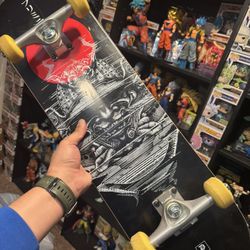 Primitive Skateboard With Samurai Design 