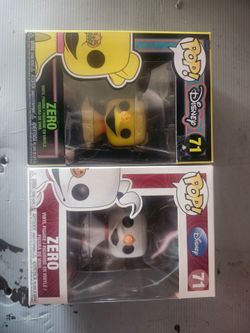 Funko Pops zero nightmare before Christmas