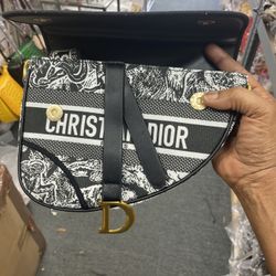 Christiana Dior Trotter Saddled Shoulder Bag 