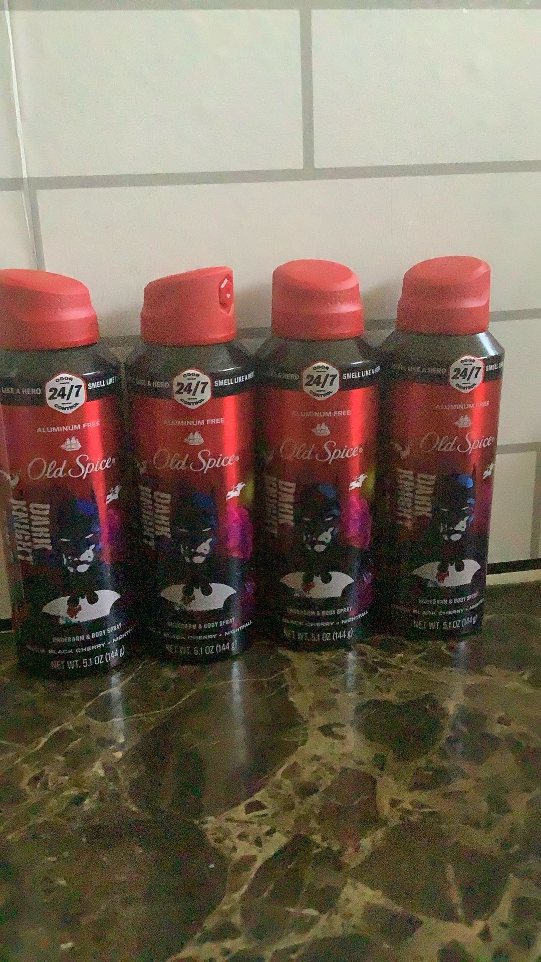4-Old Spice Body Spray all For $20