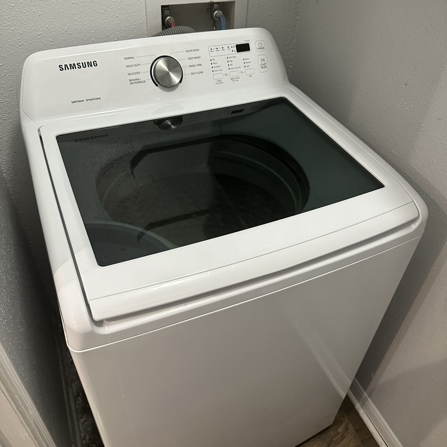 Samsung, Top Load Washer And Front Load Dryer