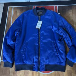 Men’s Zara XL Satin Bomber
