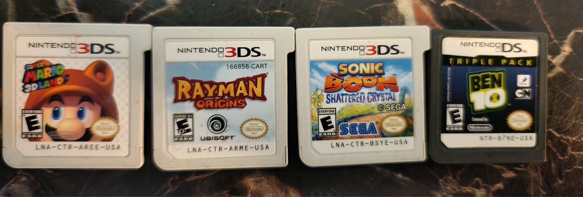 Super Mario 3d/Rayman Origins/Sonic Boom/Ben 10