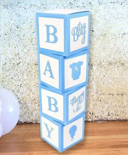 Baby blocks decoration