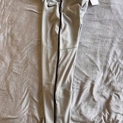 Nike BOYS Vapor Select Full Length Piped Baseball Pants Grey / Navy Size KIDS Large BQ6426-056