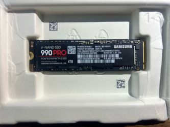 Samsung 990 PRO 4TB M.2 PCIe 4.0 NVMe Internal SSD V-NAND MZ-V9P4T0