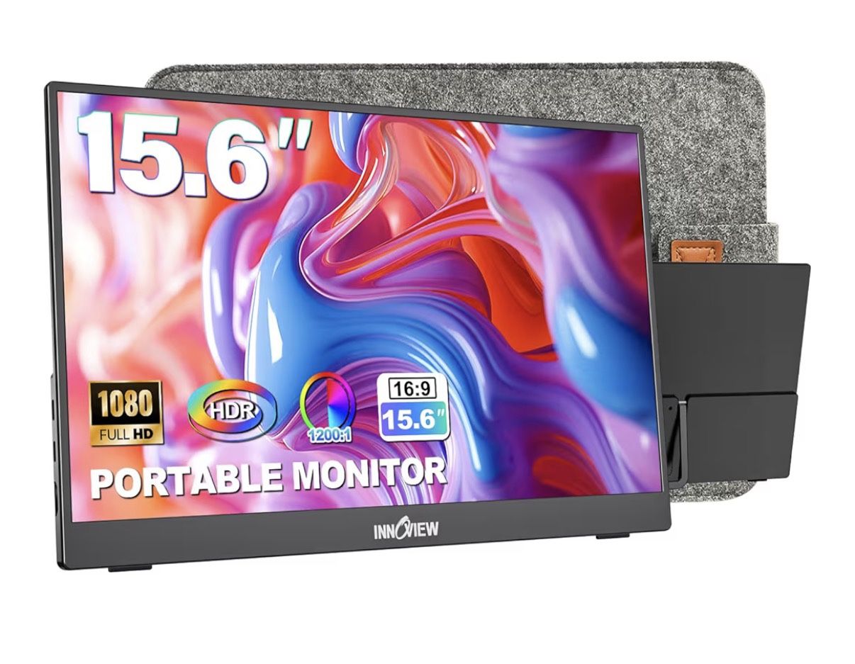 15.6” InnoView Portable Monitor - 1080p Full HD, Like New