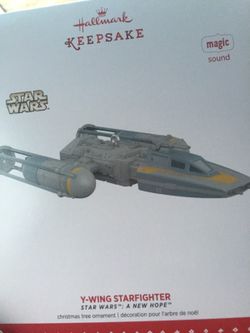 Hallmark keepsake 2015 Star Wars Y-wing starfighter ornament